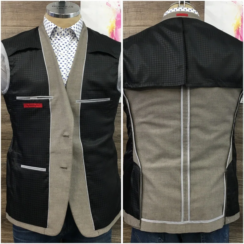 JOHN VARVATOS Mens Blazer‎ Sport Coat Casual Jacket Size 41R Cotton Wool Suit